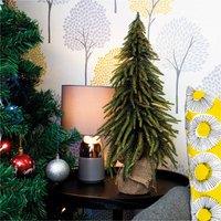 St Helens Decorative Gold Finish Christmas Tree 52Cm, Green