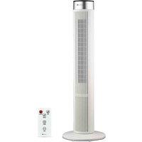 Puremate 40-inch Oscillating Tower Fan With Timer, Sleep Mode And Remote Control, White