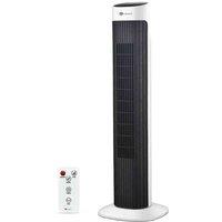 Puremate 32-inch Oscillating Tower Fan With Timer, Sleep Mode And Remote Control, White