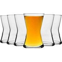 LAV Derin Turkish Tea Glasses - 140Ml - Clear - Pack Of 6, Clear