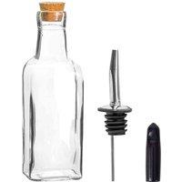 Argon Tableware Olive Oil Pourer Bottle With Cork Lid - 170Ml, Clear
