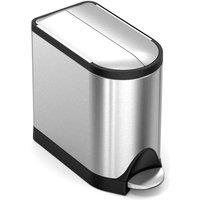 Simplehuman 10L Butterfly Pedal Bin Brushed, Grey
