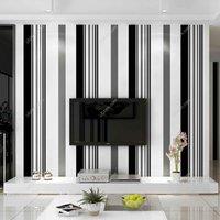 Garden Sanctuary 950Cm X 53Cm Non Woven Fabric Modern Striped Wallpaper, White