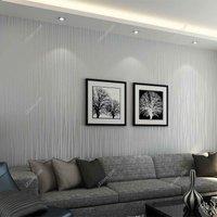 Garden Sanctuary 1000Cm X 53Cm Contemporary Geometric Wallpaper Non-woven Fabric, Grey
