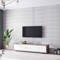 Garden Sanctuary 950Cm X 53Cm Non Woven Fabric Stripe Wallpaper, Grey