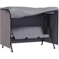 Outsunny Garden Furniture Protector Patio Swing Chair Cover Light Grey, Grey