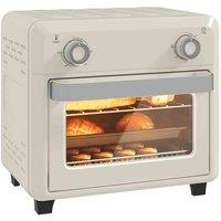 HOMCOM 10L Air Fryer Oven, Electric Oven, Grill, Roast, Bake, 1000W, Cream, Cream