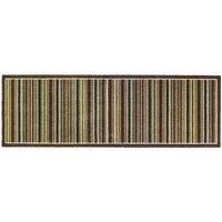 My Mat Nylon Indoor Pattern My Stripe Green Runner 50X150, Green