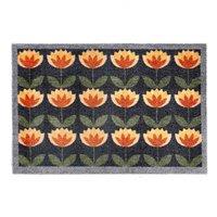 My Mat Nylon Indoor Pattern My Retro Floral 50X75, Orange