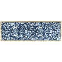My Mat Nylon Indoor Pattern My Heritage Blue Runner 50X150, Blue