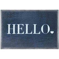 My Mat Nylon Indoor Pattern My Hello 50X75, Blue