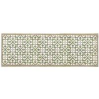 My Mat Nylon Indoor Pattern My Harlequin Tile Green Runner 50X150, Green