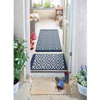 My Mat My Stain Resistant Cosy Navy 67X150, Blue