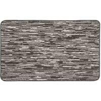 My Mat My Stain Resistant Broken Stripe Charcoal 50X75 Mat, Grey