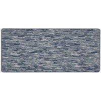 My Mat My Stain Resistant Broken Stripe Navy 67X150, Blue