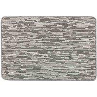 My Mat My Stain Resistant Broken Stripe Silver 50X75 Mat, Grey