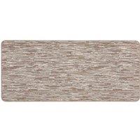 My Mat My Stain Resistant Broken Stripe Stone 67X150, Brown