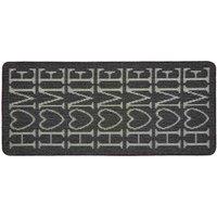 My Mat My Stain Resistant Home Charcoal 67X150, Grey