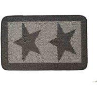 My Mat My Stain Resistant Star Charcoal 50X80, Grey