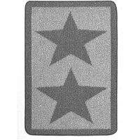My Mat My Stain Resistant Star Silver 67X100, Grey
