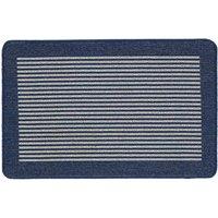 My Mat My Stain Resistant Stripe Navy 50X75 Mat, Blue