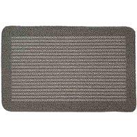 My Mat My Stain Resistant Stripe Silver 50X75 Mat, Grey