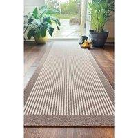 My Mat My Stain Resistant Stripe Stone 67X200, Brown