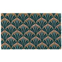 My Mat Printed Coir Deco Doormat 45X75, Blue