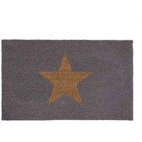 My Mat Printed Coir Inverse Star 45X75, Grey