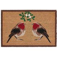 My Mat Printed Coir Christmas Robins 40X60, Multi