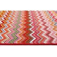 My Mat My Stain Resistant Candy Multi Bright Zig Zag 67X100, Multi