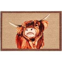 My Mat Nylon Indoor Pattern My Highland Cow 50X75, Cream