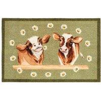 My Mat Nylon Indoor Pattern My Daisy Cow 50X75, Green