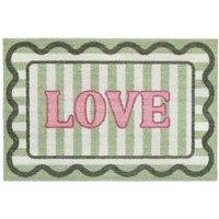 My Mat Nylon Indoor Pattern My Love 50X75, Green