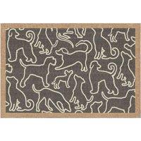 Howler & Scratch Patterned Outline Dogs, Grey