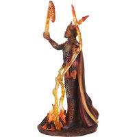 Something Different Fire Elemental Wizard Figurine By Anne Stokes, Red