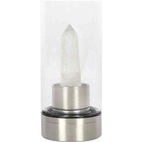 Something Different Clear Quartz Energising Glass Water Bottle, Clear