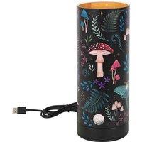 Something Different Dark Forest Print Electric Aroma Lamp, Black