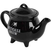 Something Different Witches Brew Black Ceramic Tea Pot, Black