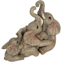 Something Different Elephant Family Ornament, Grey