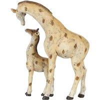 Something Different Stand Tall Giraffe Mother And Baby Ornament, Yellow