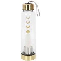 Something Different Quartz Moon Phase Glass Water Bottle, Clear