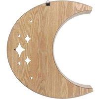 Something Different Wooden Crescent Moon Wall Shelf, Brown