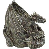 Something Different Draco Dragon Skull Ornament By Spiral Direct, Grey