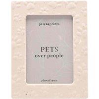 Best Of Breed Paw Prints Ceramic Photo Frame, White
