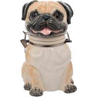 Best Of Breed Pug Biscuit Barrel, White