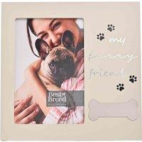 Best Of Breed 'my Furry Friend' Bone Icon Photo Frame 4inch X 6inch, Grey