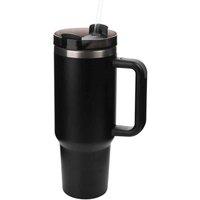 Harvey Makin Tall Steel Mug - 40Oz Black, Black