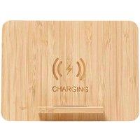 Harvey Makin Wireless Bamboo Charger Rectangular, Brown