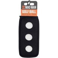 Mad Man Neoprene Golf Ball Sock Carry Bag, Black